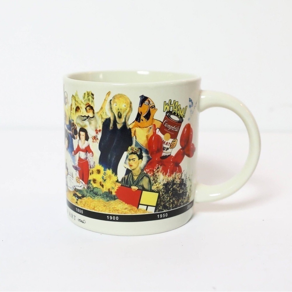 Brief History of Art mug coffee tea history print gift Philosophers Guild cup